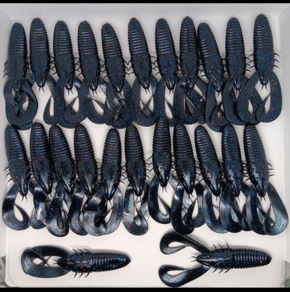 (24)6TH Sense Stroker Craw 3.5" Exclusive Color Firecracker  New